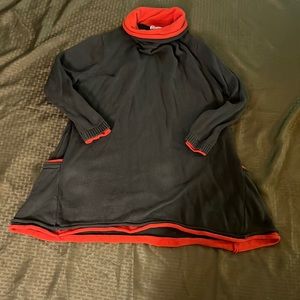 Turtleneck sweater dress. Size L. Pre-owned. Arms are a little shrunken